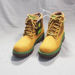 Skechers John Deere Boots Mens 10 Brown Waterproof Work Memory Foam Streetwear